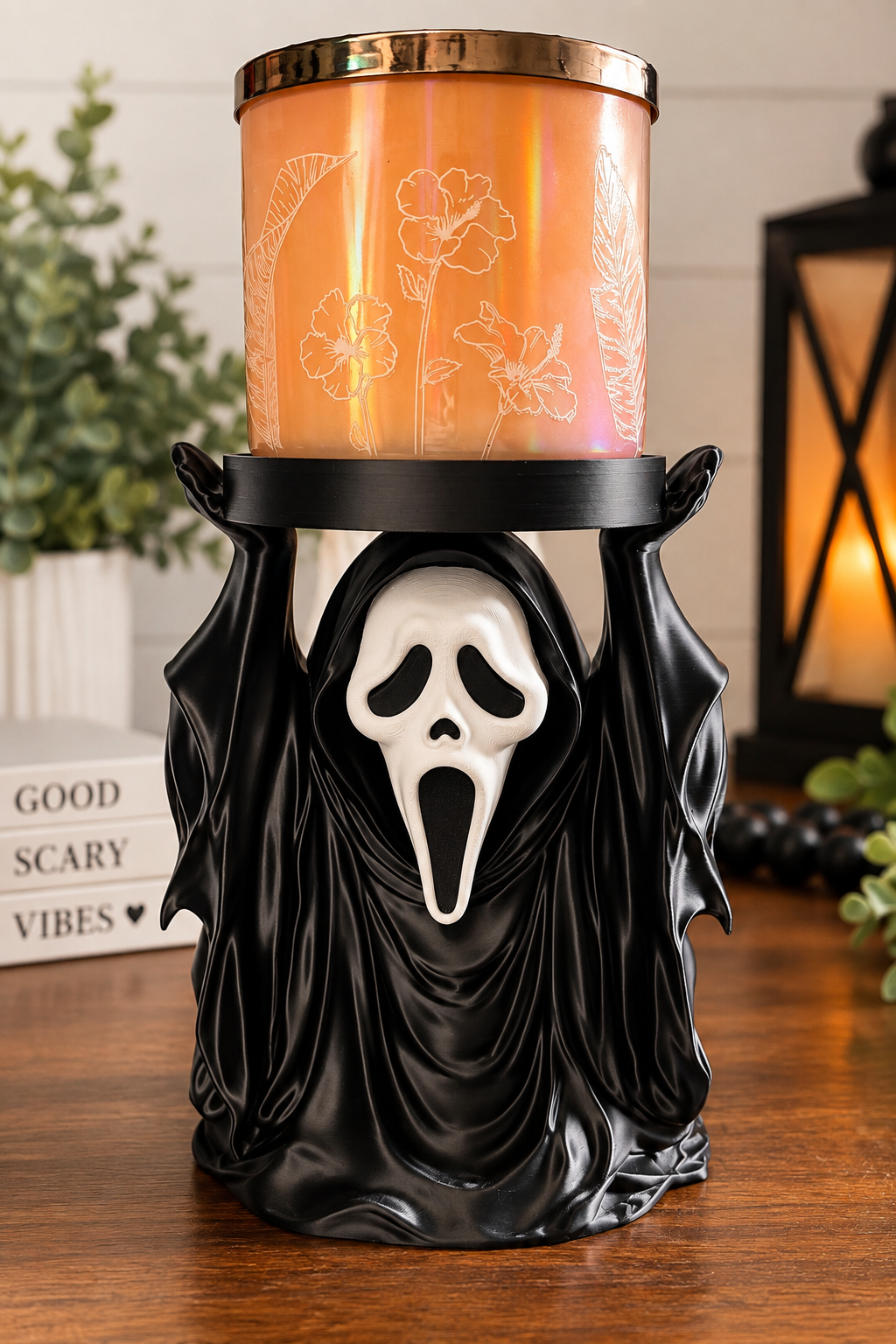 Ghost Face Candle Holder