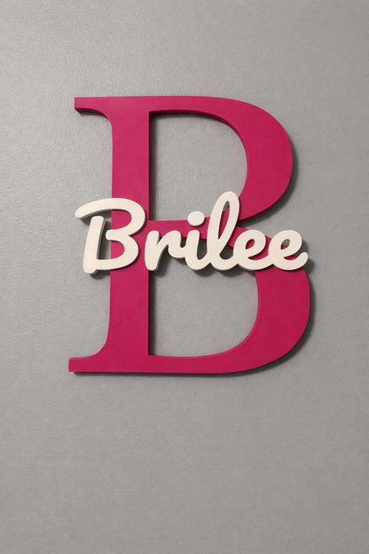 Personalized Initial Name Sign
